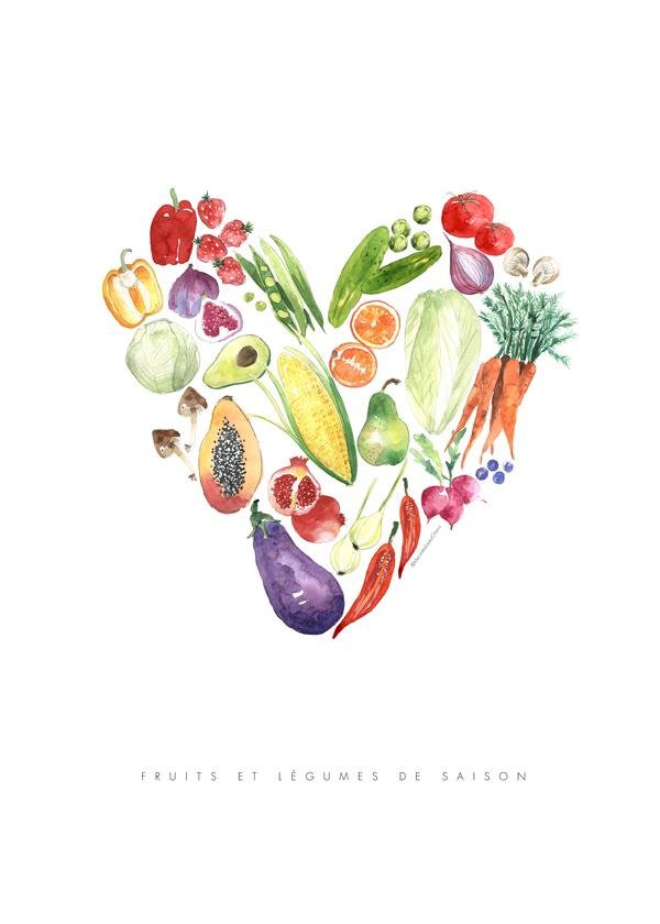 Veggie heart