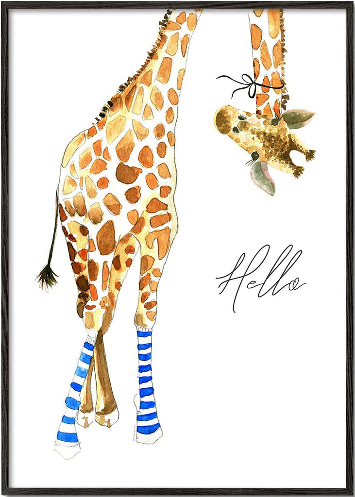 Giraffe with socks