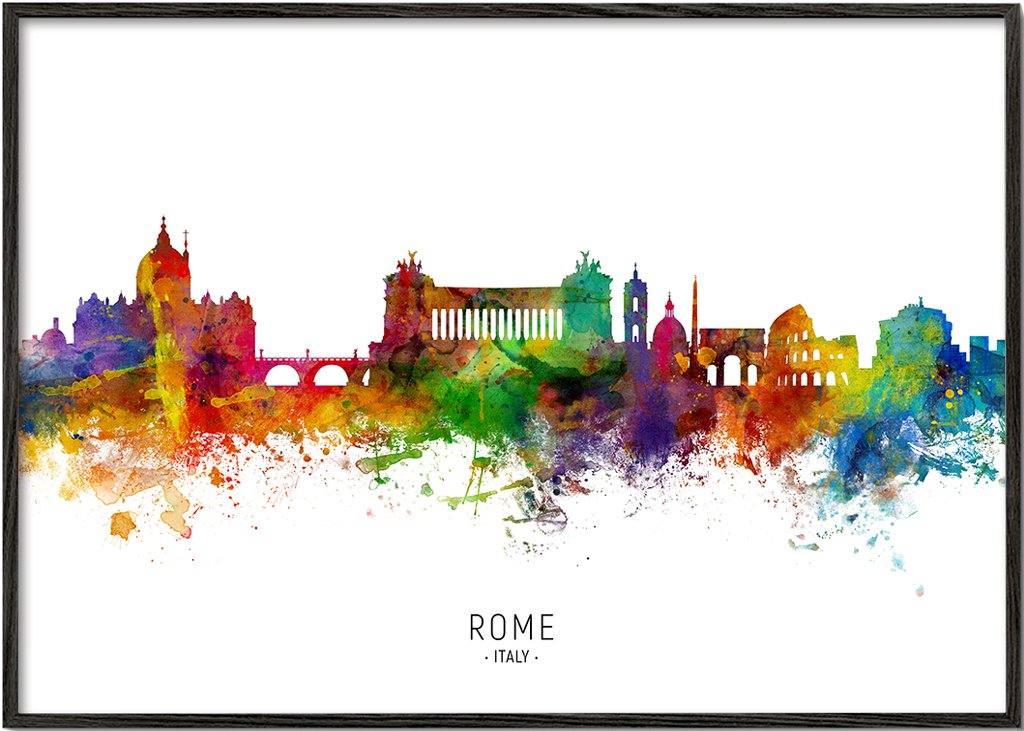 Rome skyline multicolour