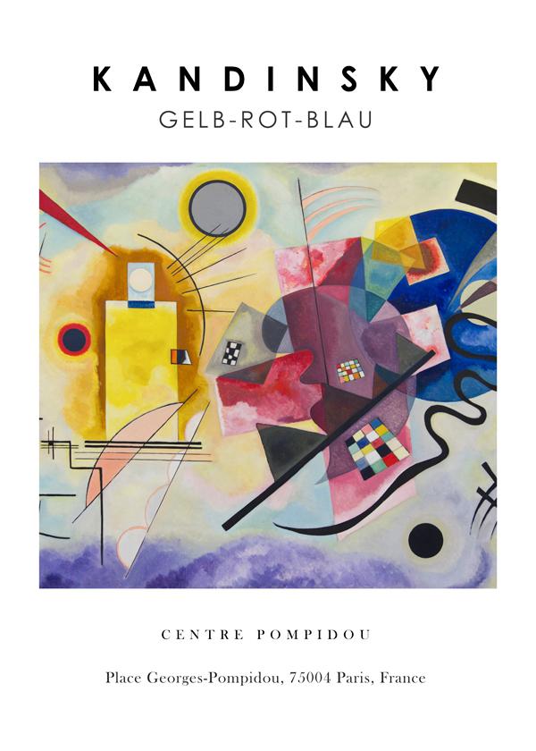 Gelb-Rot-Blau Exhibition White - Vasili Kandinsky