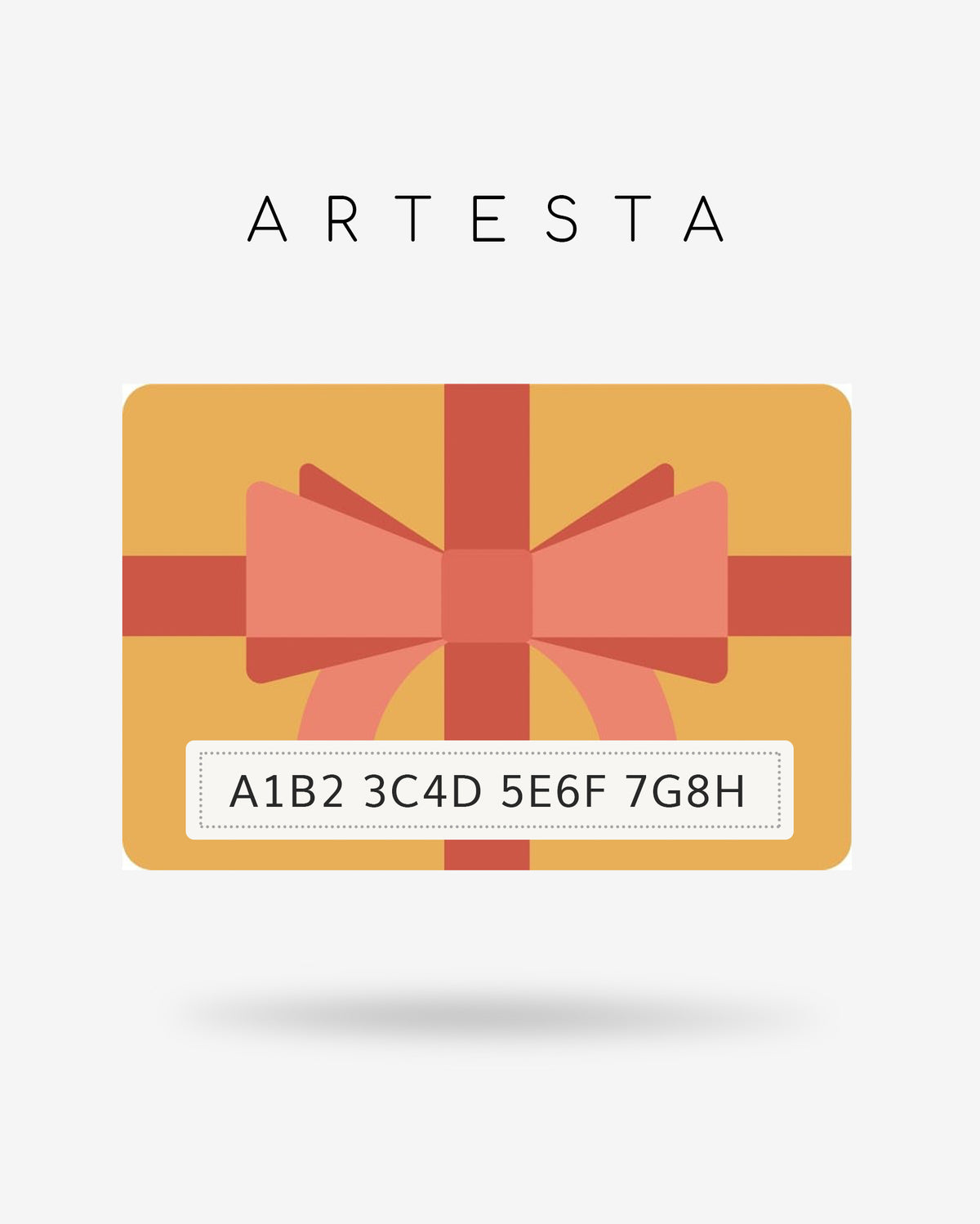 Tarjeta regalo de Artesta