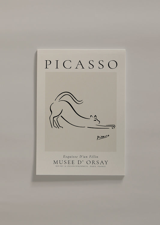 Pablo Picasso Animals Drawings the cat Esquisse D’un Félin